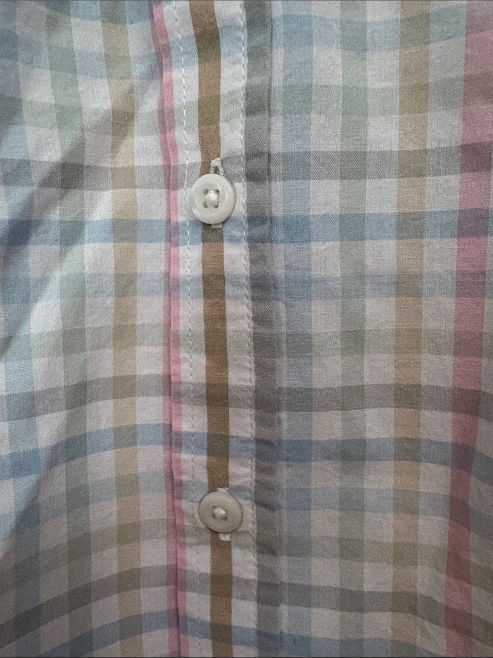 The Children's Place Pastel Multi-Color Plaid Short Sleeve Shirt